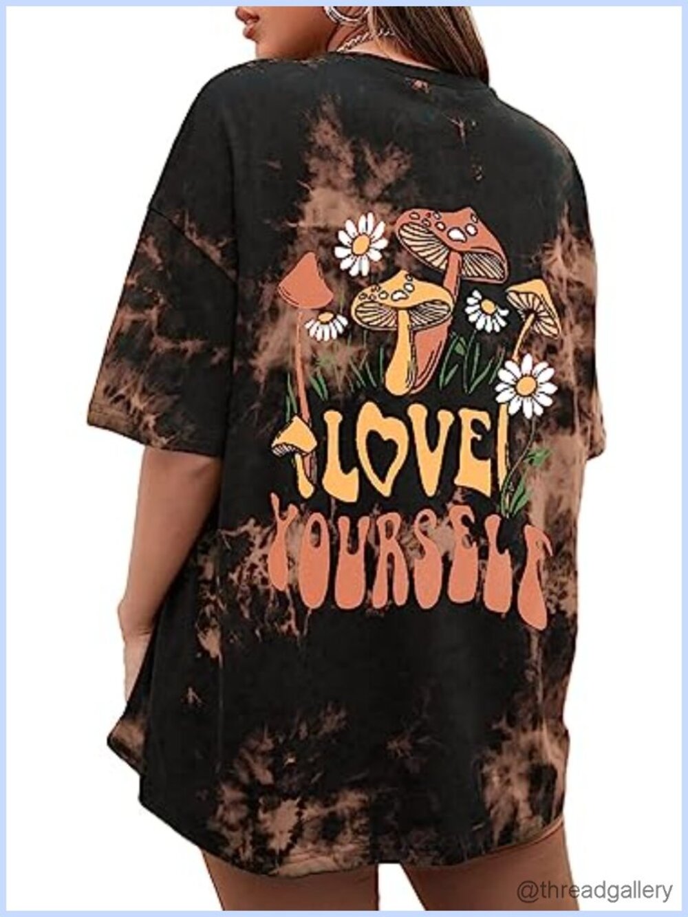 Oversized Graphic Tee Short Sleeve Crewneck Loose Casual Summer T-Shirt